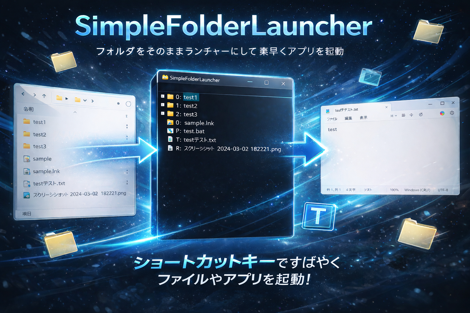 WinSimpleFolderLauncher concept